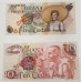 GHANA 1976/7 . ONE 1 - TEN 10 CEDI . SPECIMEN BANKNOTES